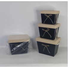 SET CAJA X3 CONICA 26X16X20CM CA6175