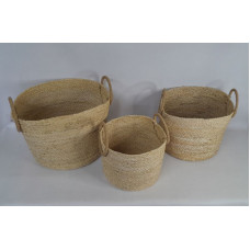 CANASTA MIMBRE X3 REDONDA 38X27X28CM CA6152