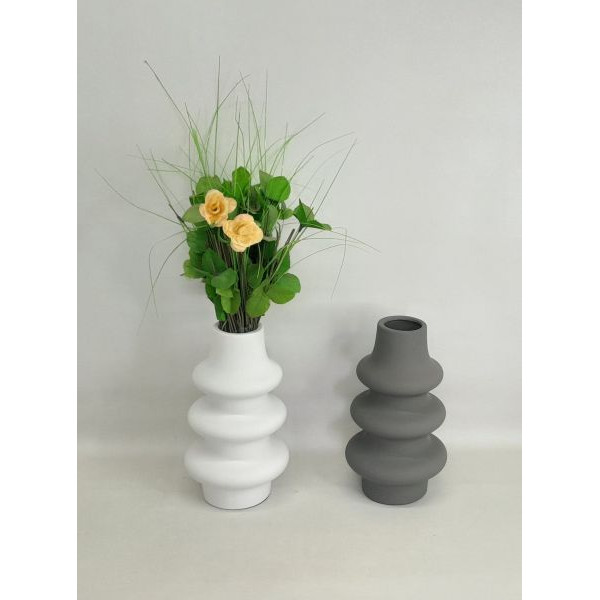 FLORERO CERAMICA DISE?O LISO 27X8CM NS405638