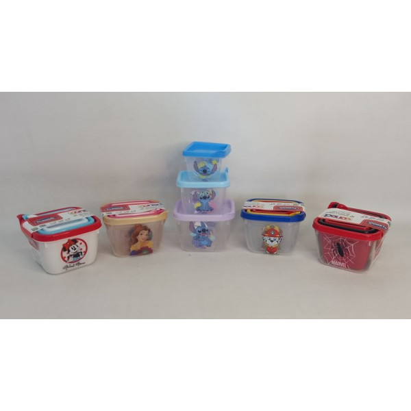 TUPPER X3 140ML/ 270ML/ 470ML PERSONAJES