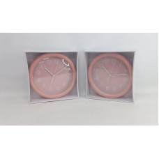 RELOJ DE PARED ROSA PASTEL 24CM CA6185