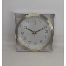 RELOJ DE PARED DORADO/BLANCO 36CM CA5019