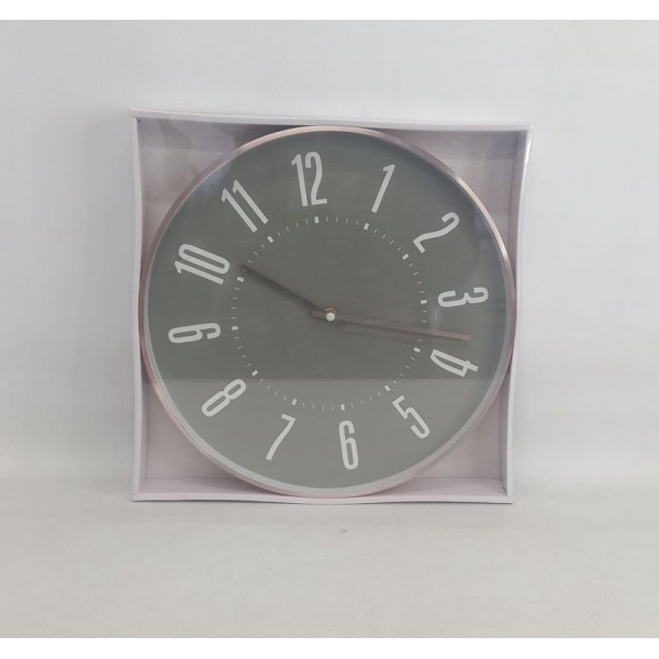 RELOJ DE PARED ROSA GOLD/GRIS 32CM CA6186