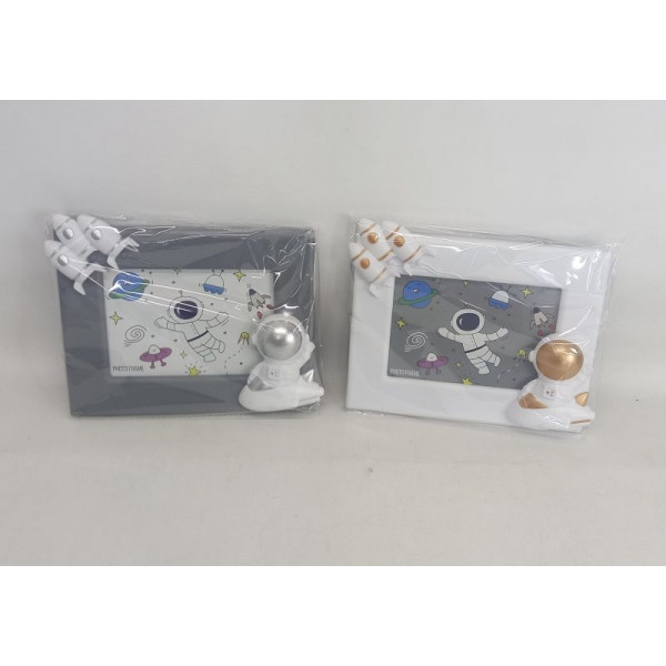 PORTARETRATO ASTRONAUTA BLANCO/GRIS 16X10CM NS369413