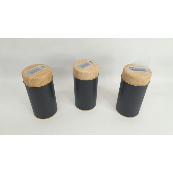 LATA CIRCULAR YERBA 250GR NEGRO 449