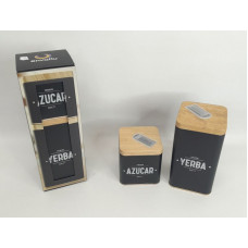 LATA COMBO VERTICAL YERBERA/AZUCARERA NEGRO 807