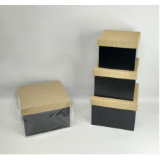 CAJA SET X3 CUADRADA 23X23X17CM 6171
