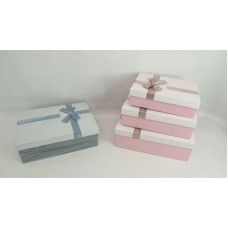 CAJA SET X3 RECTANGULAR DISEÑO MOÑO 30X21X10CM 5219