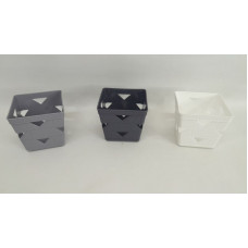 CANASTO ORGANIZADOR DE PLASTICO 10X10X10CM 23340