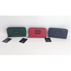 BILLETERA DAMA QUEENS 2CIER. CUERO PU COL SRT 20X11CM QW05-2Z