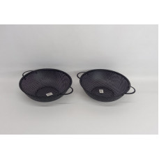 COLADOR DE ACERO NEGRO 26 CM  16509
