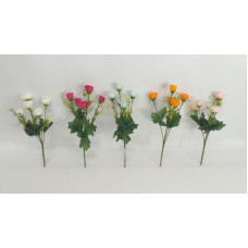 RAMO DE FLORES ROSAS 30 CM BOLSA X12  18446