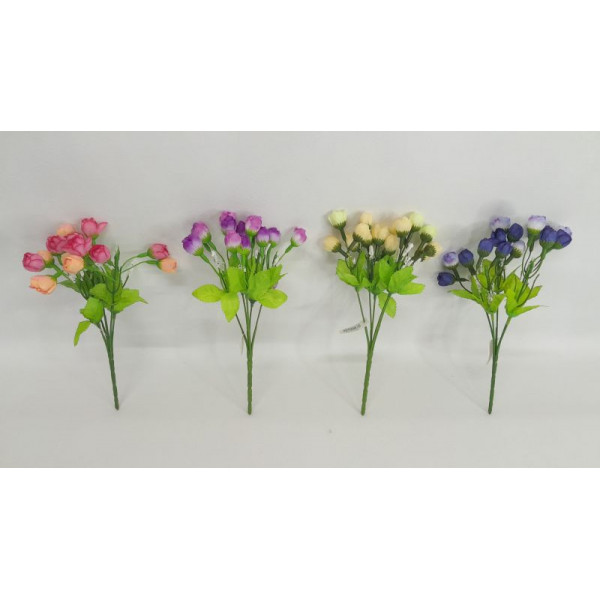 RAMO DE FLORES ROCOCO 25 CM  BOLSA X 12  18442