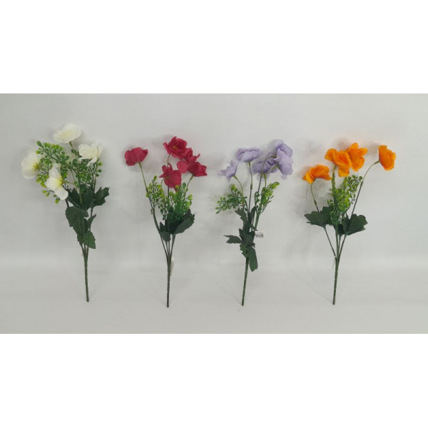 RAMO DE FLORES FRESIA 32 CM BOLSA  X12  18445