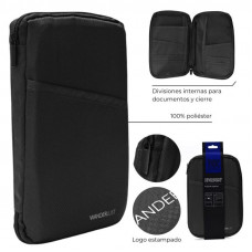 PORTA PASAPORTE WDLT 26X14CM TELA SINTETICA 28243