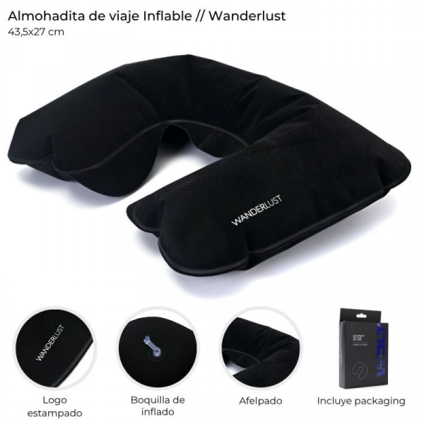 ALMOHADITA DE VIAJE WDLT INFLABLE 44X27CM 35138