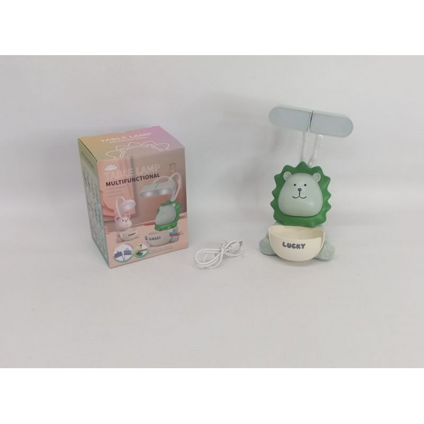 LAMPARA LED LEON CARGA USB 11X15CM NS399359