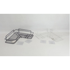 ESQUINERO METAL NEGRO/BLANCO 27X27CM EA992106
