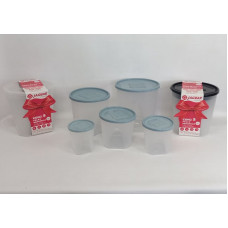 TUPPER COCINA SET X5 21X23CM 1701