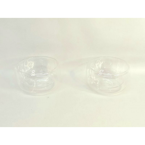 BOWL VIDRIO DOBLE 450ml 12X7cm 18704