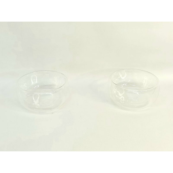 BOWL VIDRIO DOBLE 350ml 11X7cm 18703