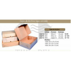 CAJAS DE ARCHIVO TAPA VOLCADA
