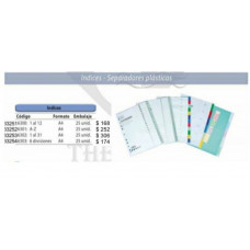 INDICES/SEPARADORES PLASTICOS
