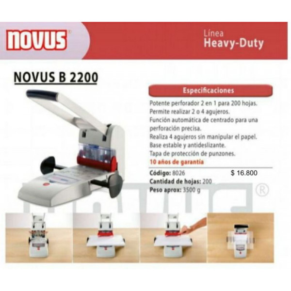 PERFORADORA NOVUS B 2200