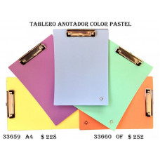 CARPETA CON FOLIOS COLOR PASTEL