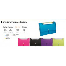 CLASIFICADOR C/ VENTANA  A4 12 DIV   9001 CARTOPEL