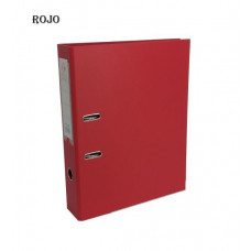 BIBLIORATO OF LOMO ANCHO FORRADO PVC ROJO 1200 THE-PEL