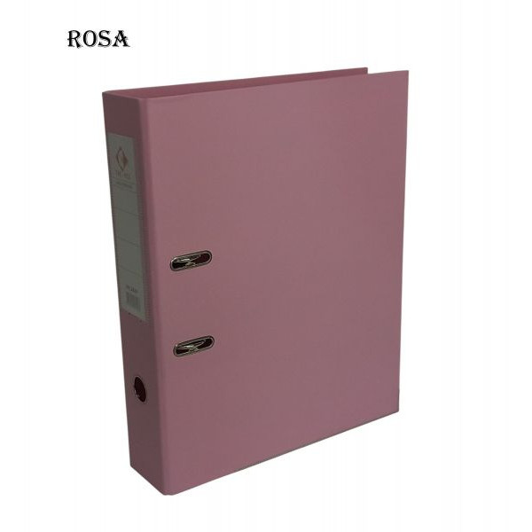 BIBLIORATO OF LOMO ANCHO FORRADO PVC ROSA 1200 THE-PEL