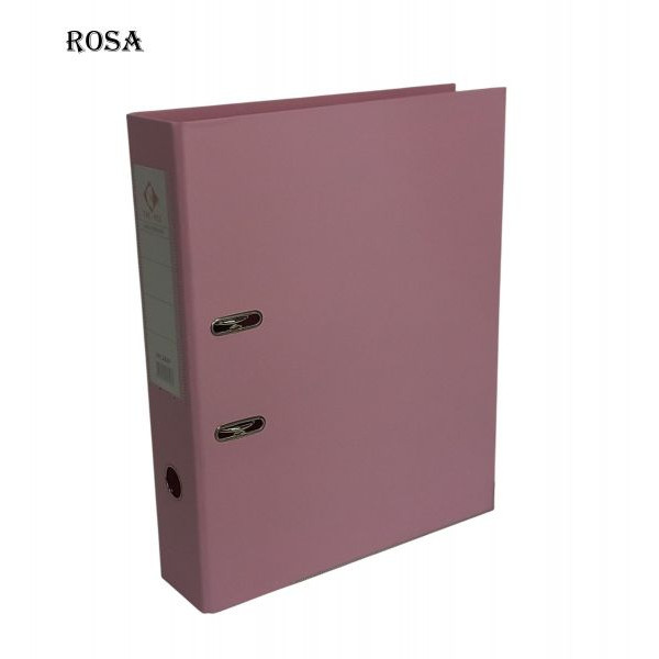 BIBLIORATO A4 LOMO ANCHO FORRADO PVC ROSA 1201 THE-PEL