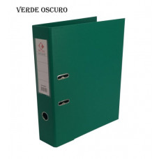 BIBLIORATO A4 LOMO ANCHO FORRADO PVC VERDE OSCURO 1201 THE-PEL