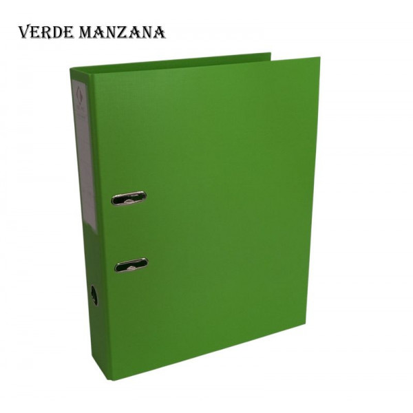 BIBLIORATO A4 LOMO ANCHO FORRADO PVC VERDE M 1201 THE-PEL
