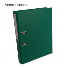 BIBLIORATO OF LOMO ANGOSTO FORRADO PVC VERDE OSCURO 1215 THE-PEL