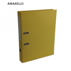 BIBLIORATO A4 LOMO ANGOSTO FORRADO PVC AMARILLO 1216 THE-PEL