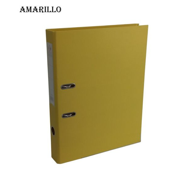 BIBLIORATO A4 LOMO ANGOSTO FORRADO PVC AMARILLO 1216 THE-PEL