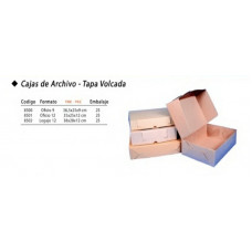 CAJA ARCHIVO TAPA VOLCADA  OF9 37x25x9CM   8500