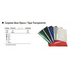 CARPETA BASE OPACA  F/CRISTAL  A4   5200 CARTOPEL