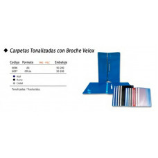 CARPETA TONALIZADA C/BROCHE VELOX OF   6097 CARTOPEL