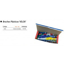 BROCHES VELOX PLASTICOS x50 THE-PEL   7255