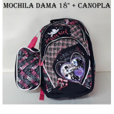 MOCHILA DE DAMA CON CANOPLA
