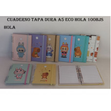 CUADERNO HOLA  A5 T/DURA  DISE?O 100 HOJAS RAY