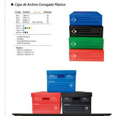 CAJA  ARCHIVO THE-PEL CORRUGADO PLASTICO OF9   8511