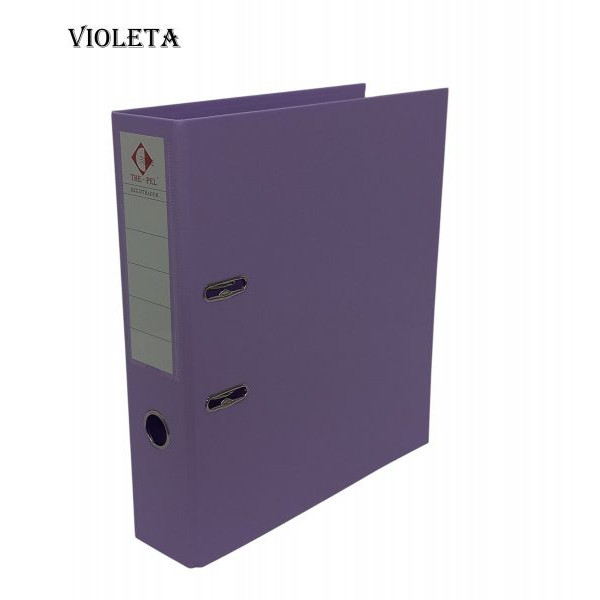 BIBLIORATO A4 LOMO ANCHO PASTEL PVC VIOLETA 1218 THE-PEL