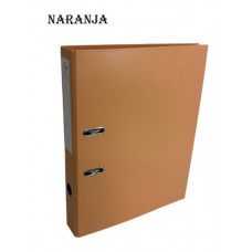 BIBLIORATO OF LOMO ANGOSTO PASTEL PVC NARANJA 1219 THE-PEL