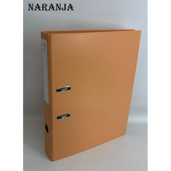 BIBLIORATO OF LOMO ANGOSTO PASTEL PVC NARANJA 1219 THE-PEL