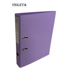 BIBLIORATO A4 LOMO ANGOSTO PASTEL PVC VIOLETA 1220  THE-PEL