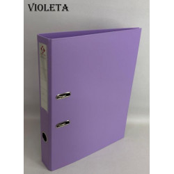 BIBLIORATO A4 LOMO ANGOSTO PASTEL PVC VIOLETA 1220  THE-PEL